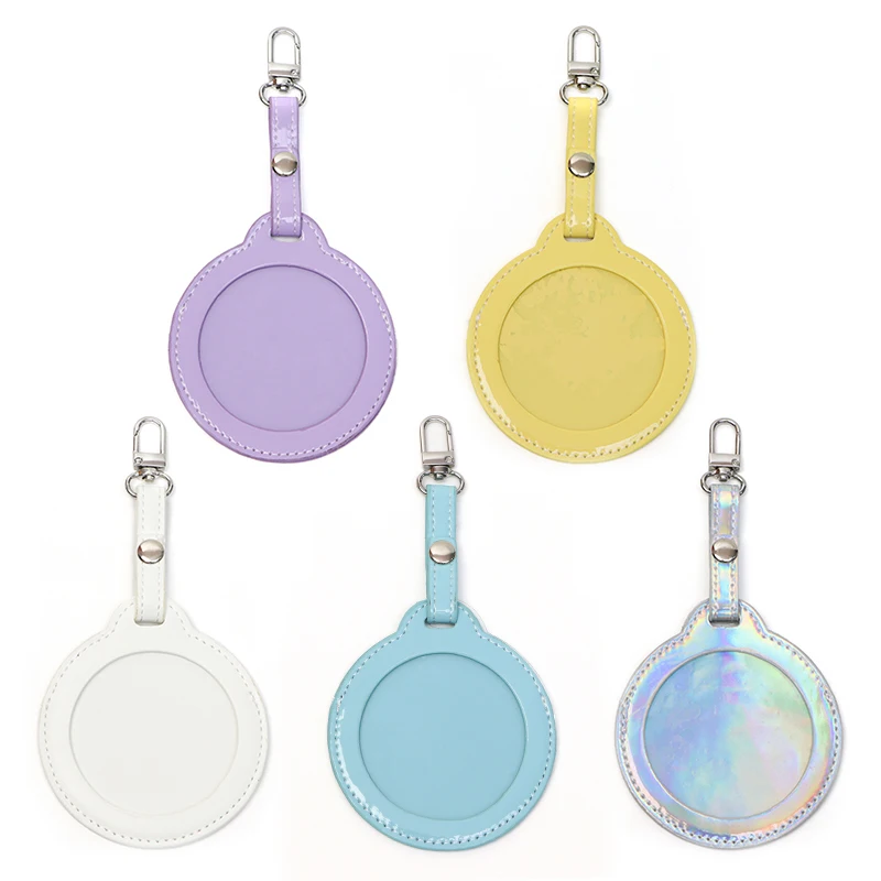 透明な丸い窓のバッジディスプレイバッグ,バッジプロテクター,防水オーナメント,ギフト