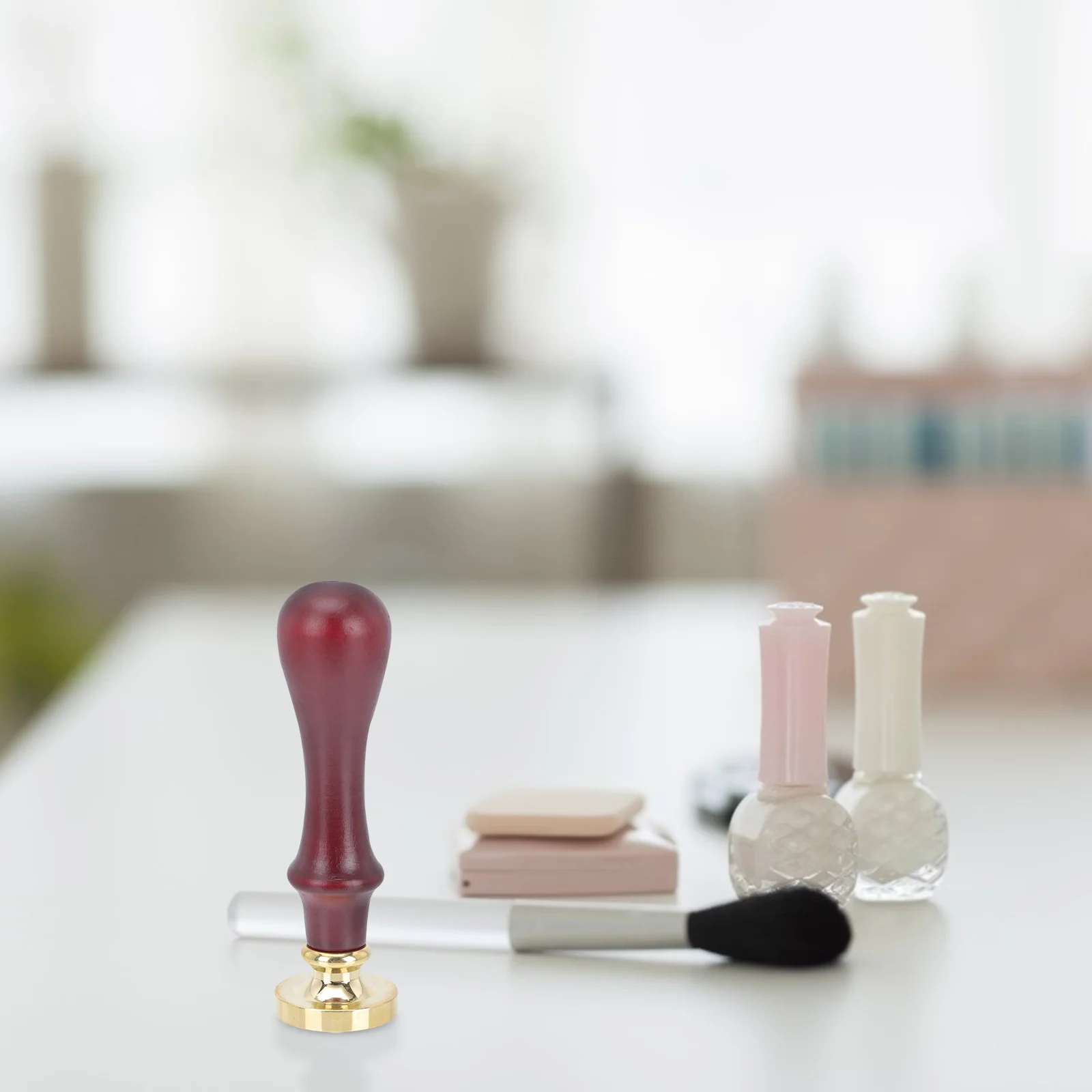 Tampon d'ombre à paupières, tête en cuivre, poignée détachable, outil de pressage de poudre 3D, accessoire, 1 pièce