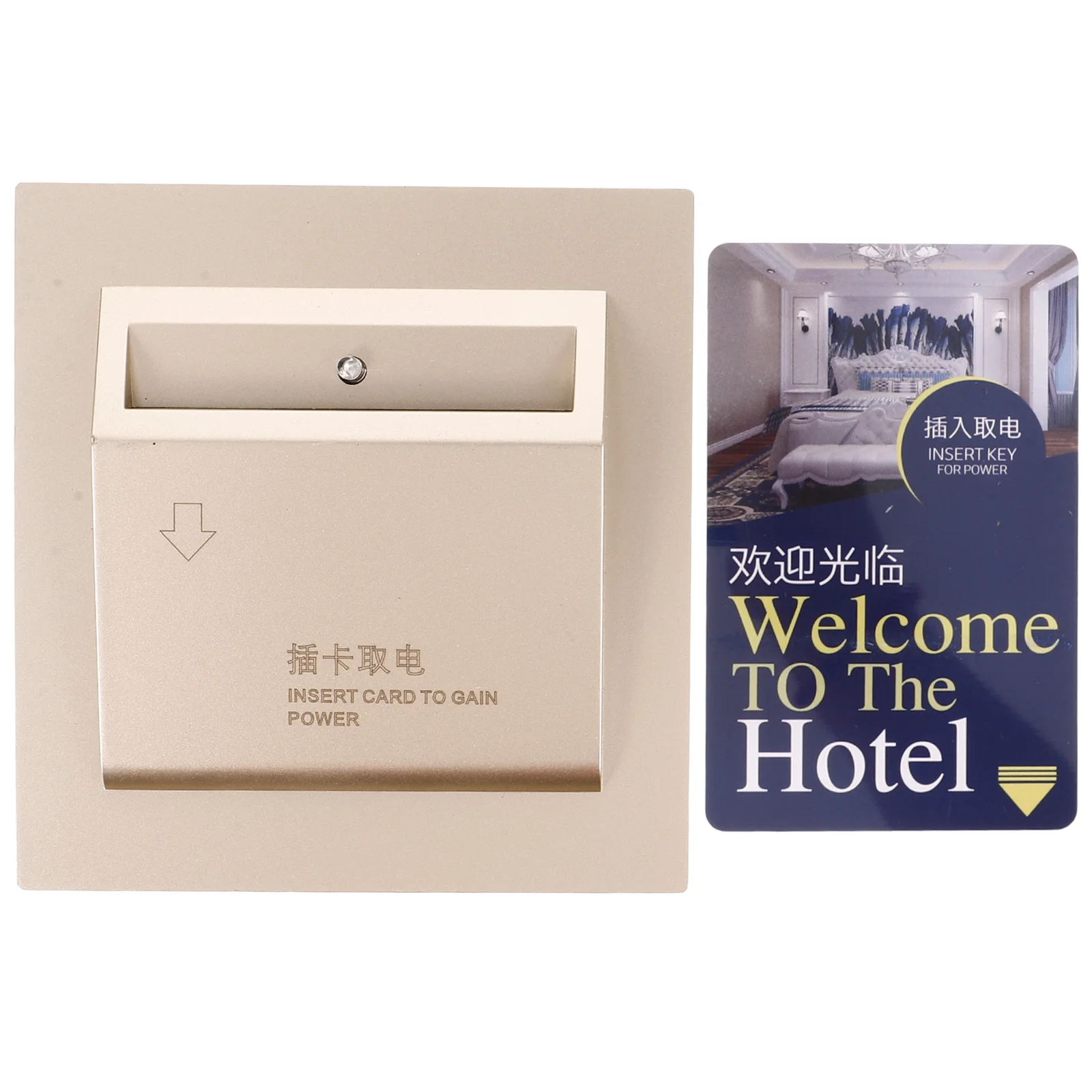 

Hotel Energy Saving Insert Key Panel Electricity Recognition Panel 40a High Current Capacity for Room Power Control