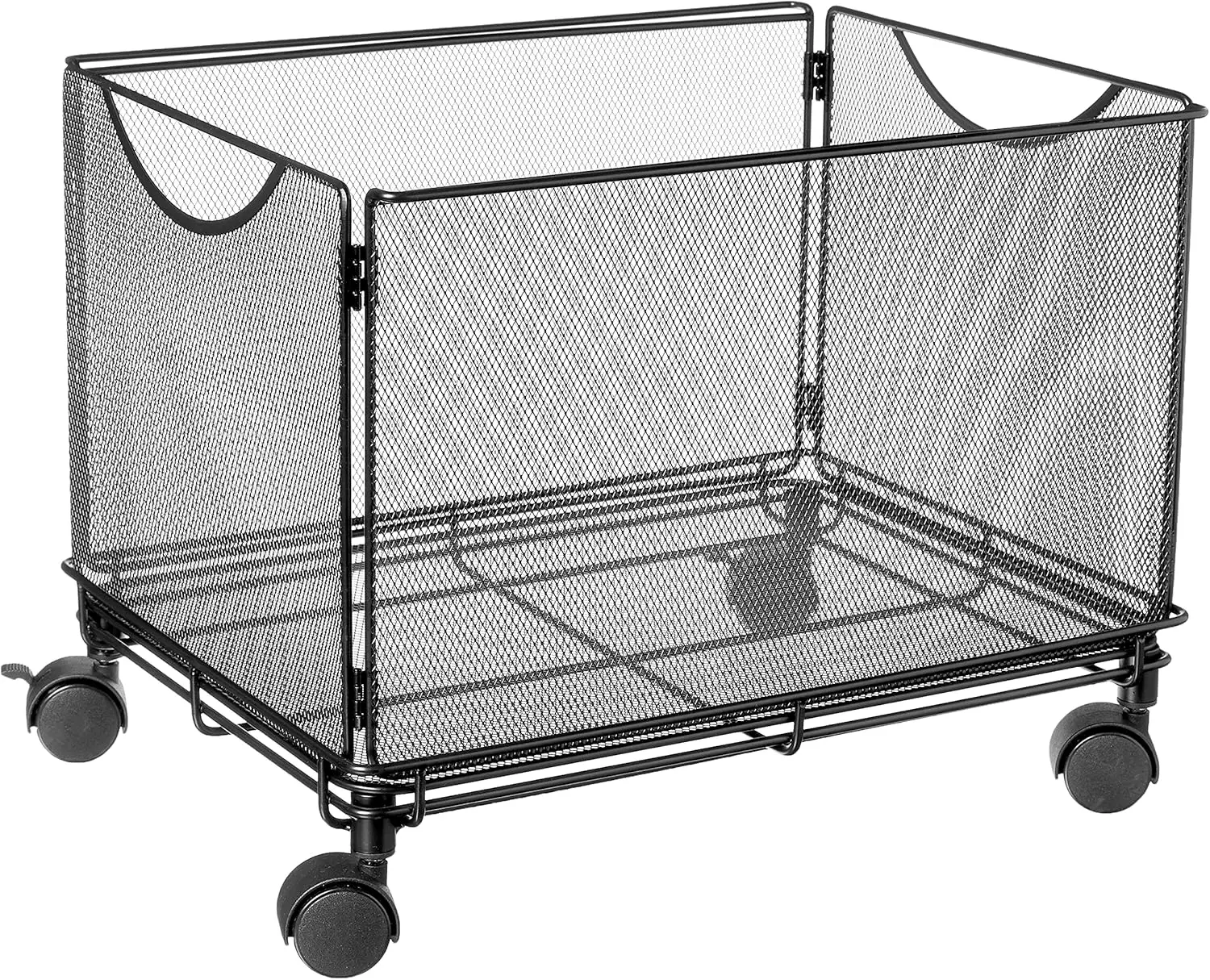 

Onyx Rolling Cart Desktop Tub File, Fits Letter-Size Hanging Folders, Collapsible Desk Organizer, Durable Steel Mesh Con