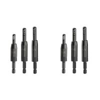 ABAH-6X Self Centering Drill Bit Set, For 1/4 In Hex Shank Drill, For Wood And Hole 3/32In,7/64In,1/8In