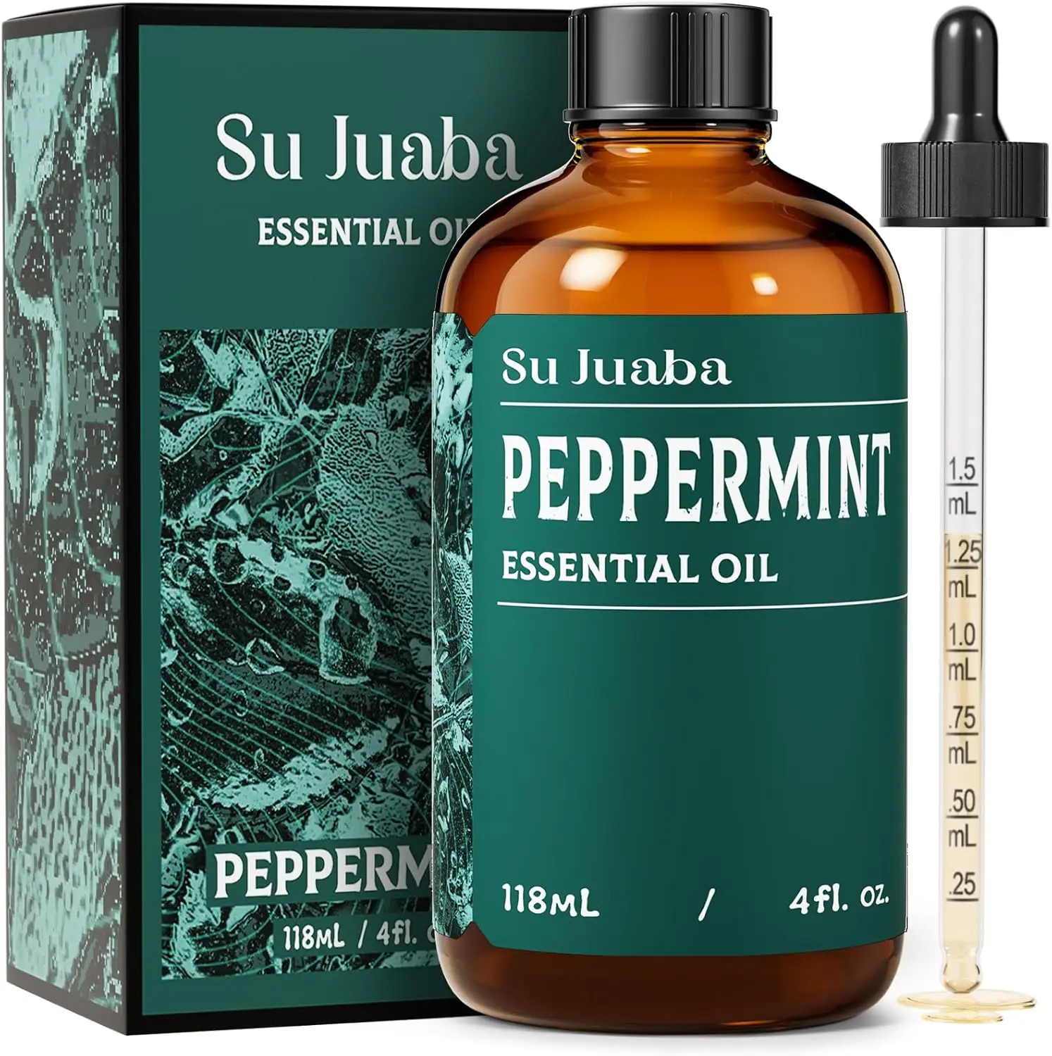 

100% Pure Peppermint Essential Oil 4oz - Natural Aromatherapy for Diffuser, Skin, Hair, & Home
