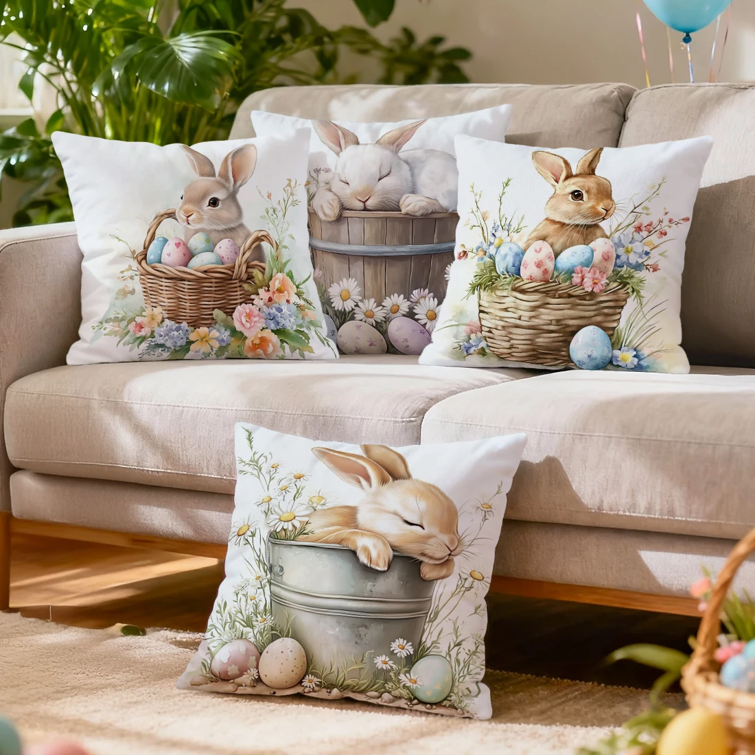 Deep Green Gilded Ramadan Pillowcase Printed Polyester 40/45/50cm Throw Pillowcover Decorative Cushion Pillowslip Home Decor
