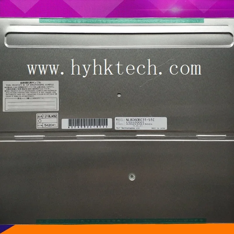 NL8060BC31-51C شاشة LCD 12.1 بوصة، جديدة ومبتكرة في المخزون، اختبار العمل قبل الشحن