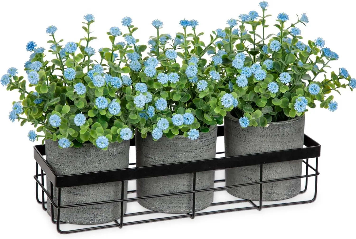 

Baby's Breath Artificial Flowers Table Centerpiece Decoration Potted Artificial Babys Breath Small Fake Plants for Shelf