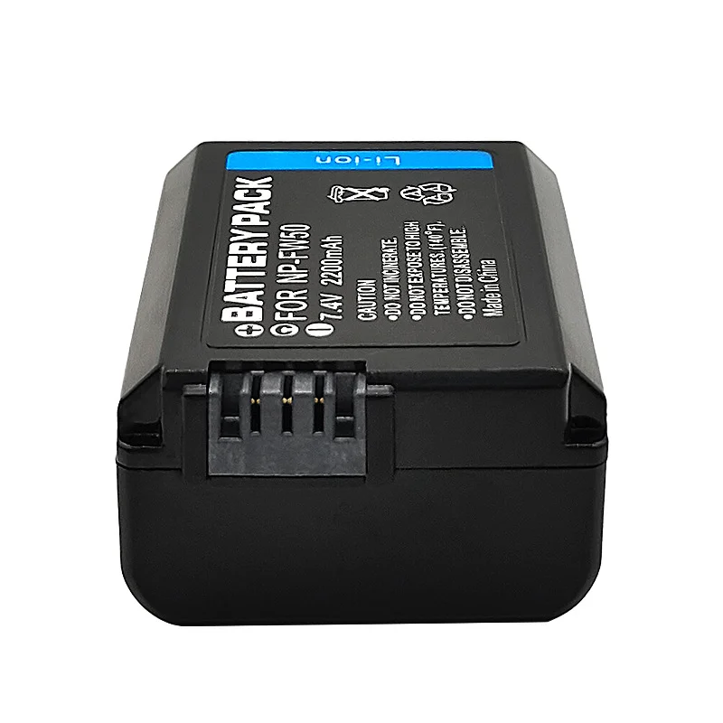 NP-FW50 NP FW50 2200mAh Battery+LED USB Dual Charger for Sony A6400 A6000 A6300 A7 A7II A7RII A7SII A7S A7S2 A7R Camera view 3
