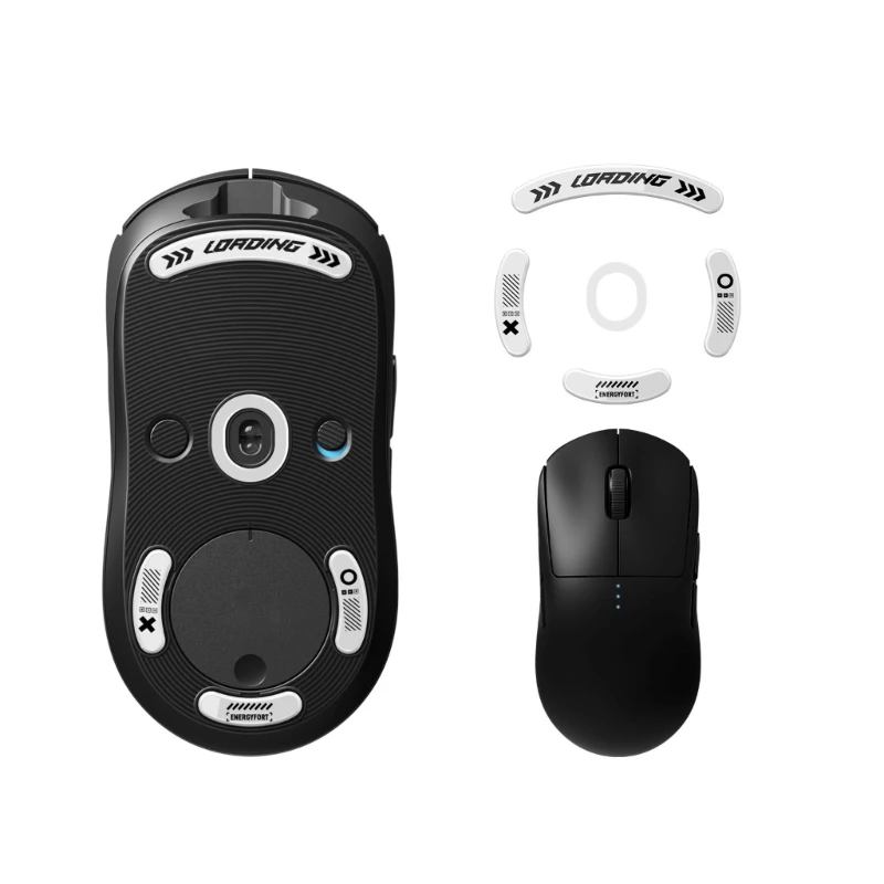 ملصق ماوس اللعبة زلاجات الفأرة الزجاجية وأقدام الماوس لزيادة دقة GPW1