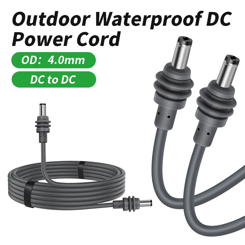 Cable de alimentación CC impermeable para exteriores para Starlink Mini Cable de repuesto de carga Mini Cable de carga CC a CC para Starlink 2-5M