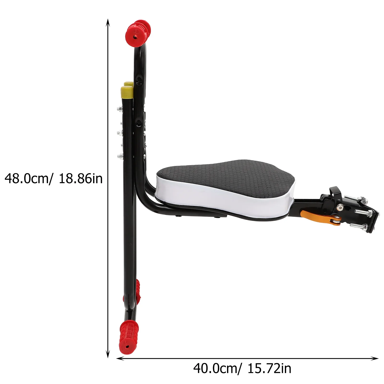 Sillín de bicicleta eléctrica para niños con respaldo, bicicletas para niños con cojín