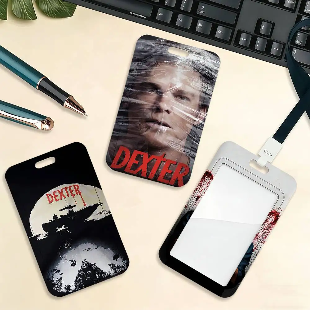 D-Dexter Michael C.Hall Classic TV Card Holder Cardcase Bank Credit Student ID Subway Work Permit Badge Holder Door Card