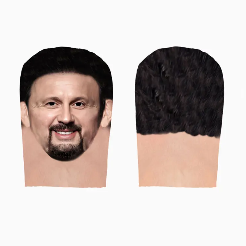 Double Sided 3D Printing Mask Cosplay Funny Real Person Masks