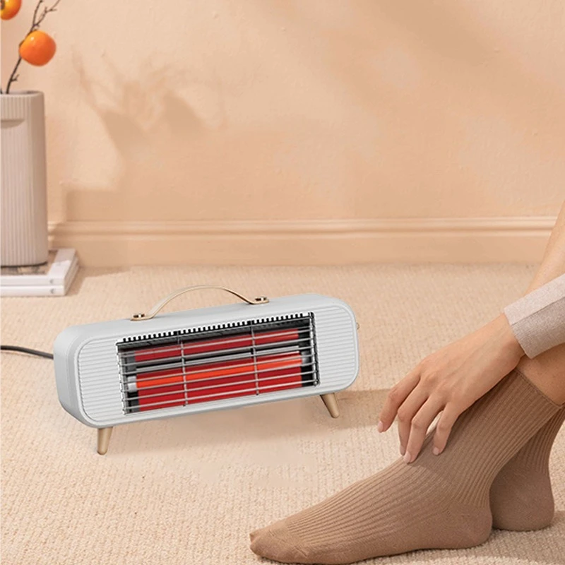 Electric heater quartz red light small sun skirting line baking stove mini small household desk Fan heater Space heater