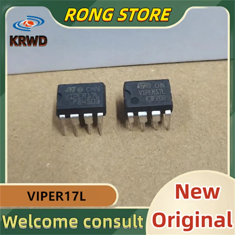 10PCS VIPER17L New original VIPER17 DIP-8