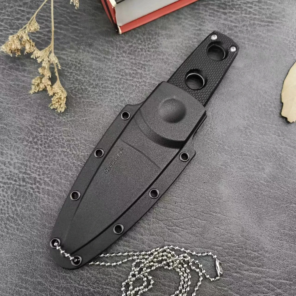 CD SECRET EDGE Outdoor Portable Hunting Knives 440C Steel Satin Spear Point Fixed Blade Knife Utility Camping EDC Multitools