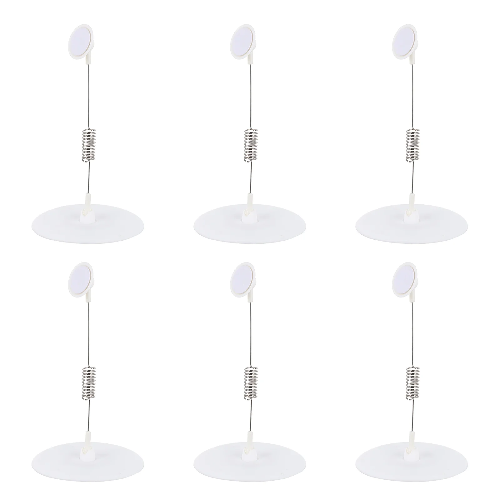 6Pcs Werbung Label Clip Kunststoff Zeichen Halter Runde Basis Preis Display Clip Praktische Supermarkt Verwenden Runde Basis Zeichen Halter