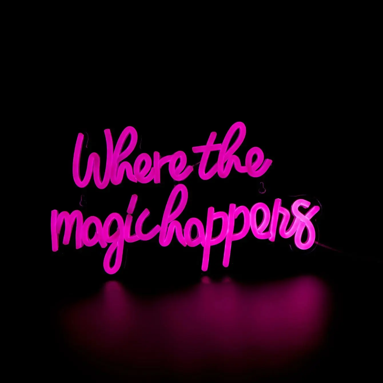 Chi-buy LED Neon Magic Happens USB Powered Neon Signs Decor Lamp Signs Birthday Gift Wall Art For Bedroom Room Bar Shop