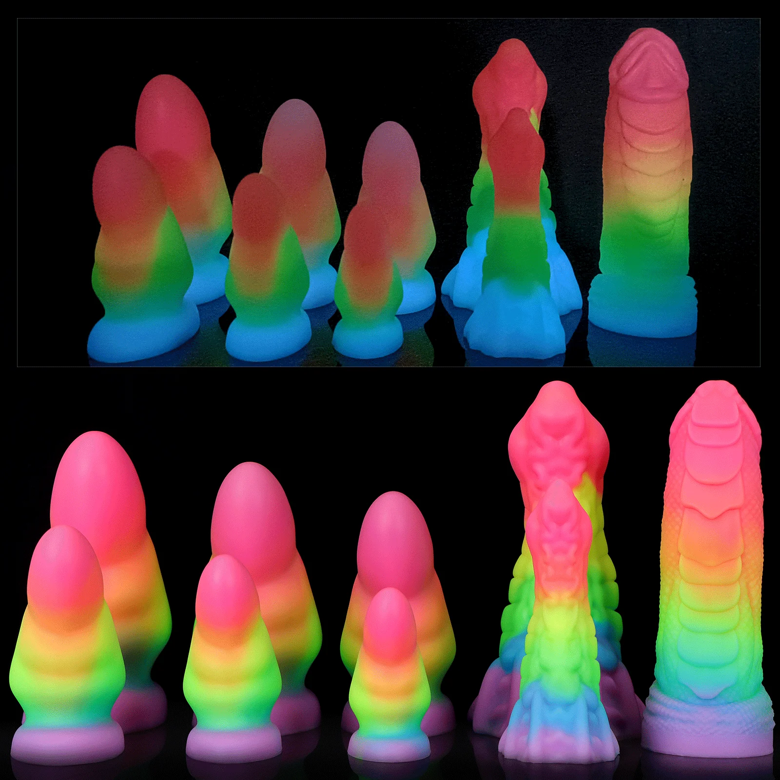 3 Style Luminous Plug Anal Butt Plug Gay Sex Toys Color Sexy Toys Femme Dildo Anal Buttplug Dilatador Anal Analsex Toy Butplug