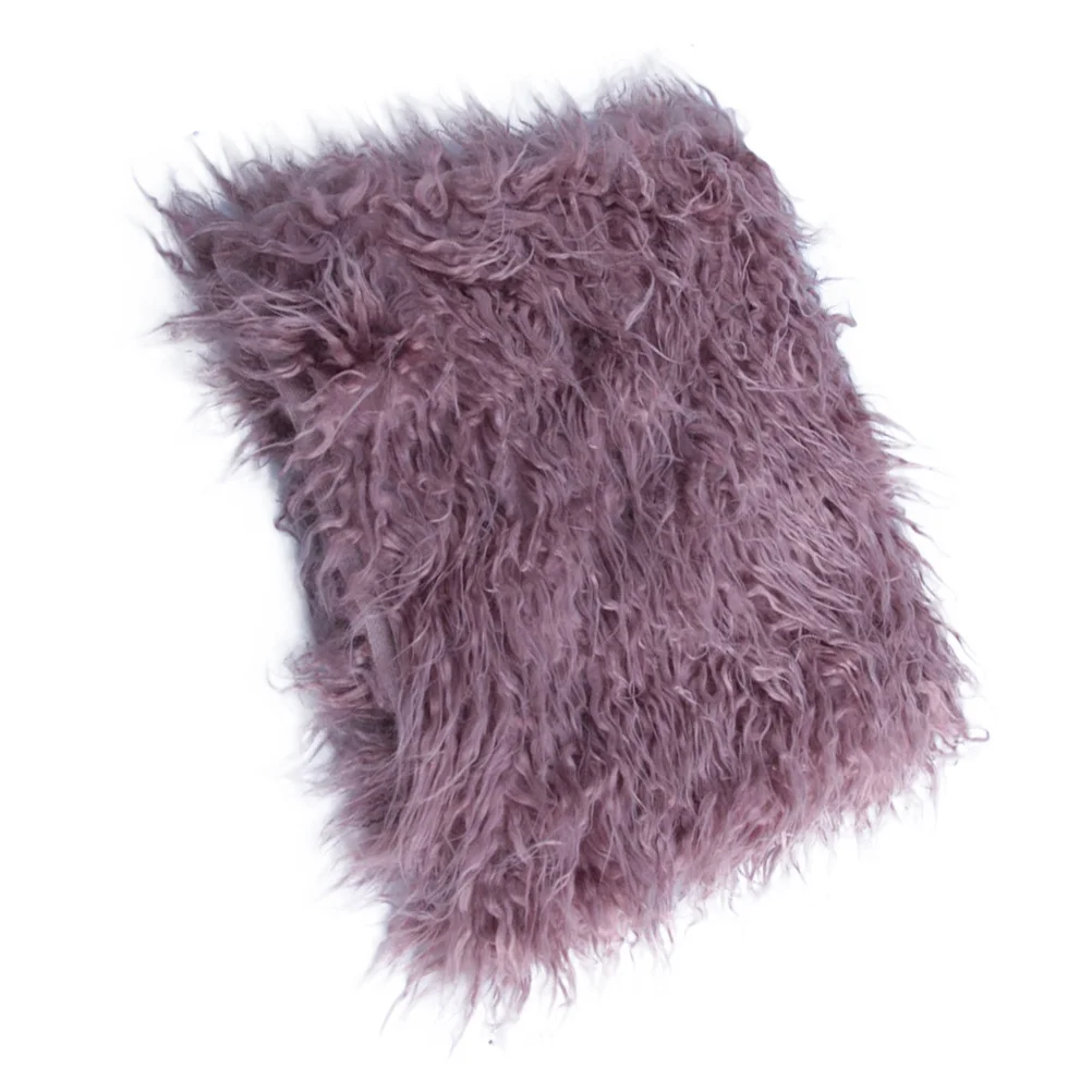 قطعة واحدة من بطانية التصوير الفوتوغرافي للأطفال حديثي الولادة، بساط ناعم قابل للتمدد، مريح وصديق للبشرة، هدية مثالية باللون الأرجواني