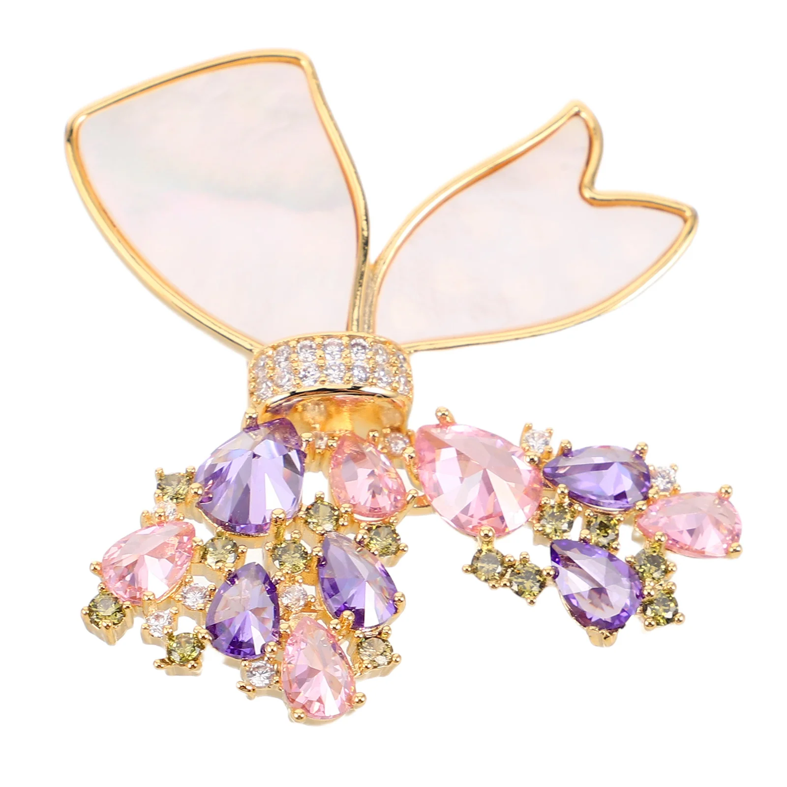 

Crystal Butterfly Brooch Pin Elegant Rhinestone Crystal Jewelry for Wedding Dress Suit Lapel Accessory Rhinestone Brooch Pin