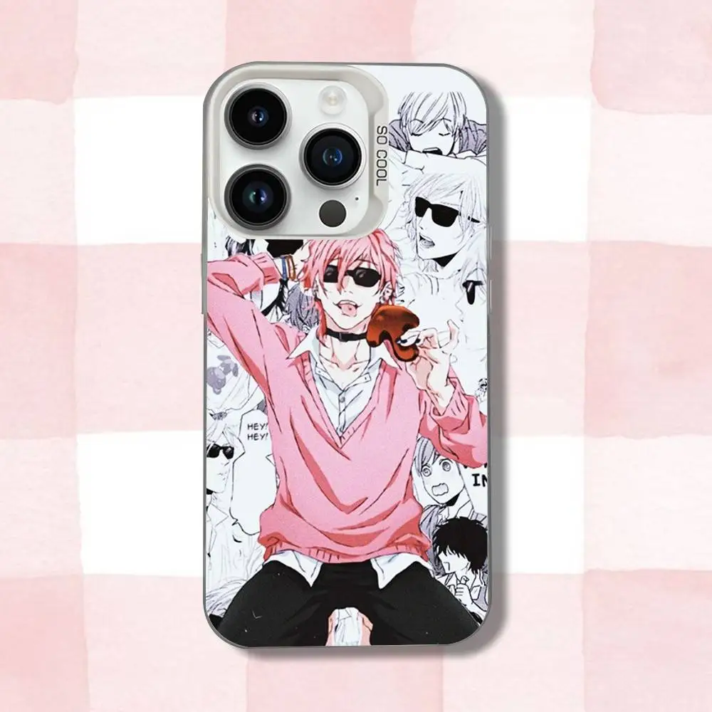 Y-Yarichin Club A-Ayato Yuris funda de teléfono para iPhone 16,15,14,13,12,11,Pro,XS,Max,Plus,Mini,SE blanco caramelo mate cubierta a prueba de golpes