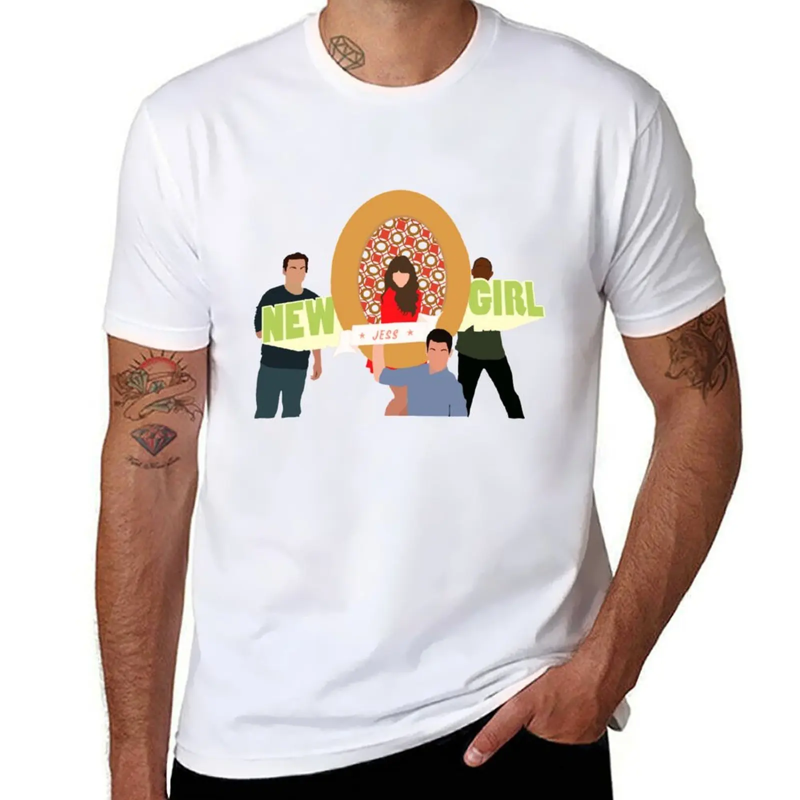 

New Girl Title Card T-Shirt funny costumes funny gifts mens clothes