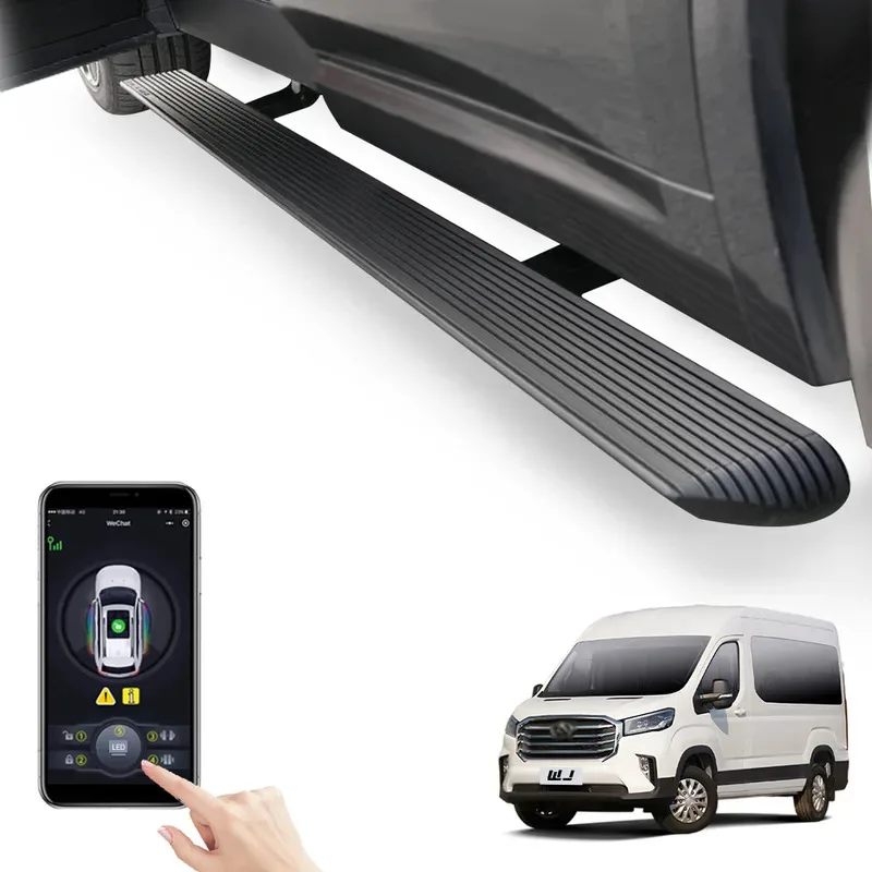 أضواء LED فائقة السعر للسيارة Padel SideSteps لوحات تشغيل كهربائية قابلة للسحب لـ SAIC Maxus v90 #3