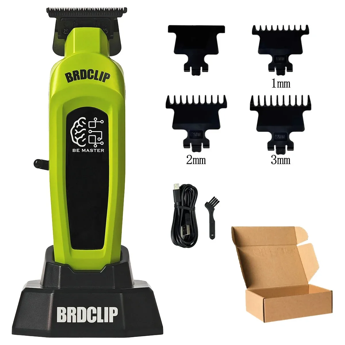 BRD 106 107 609 Professioneller elektrischer Haarschneider, Haarschneider, DLC-Klinge mit Basis, 7500 U/min, 8000 U/min, 7000 U/min, Friseurset BRDCLIP