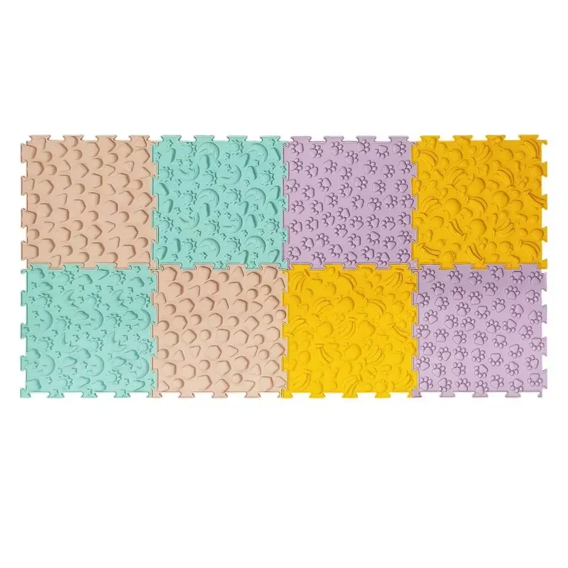 6 Pack Soft Silicone Massage Pads With Fruit Pattern For Kids Modern Design Eco Friendly Material Safe For Indoor Home Use