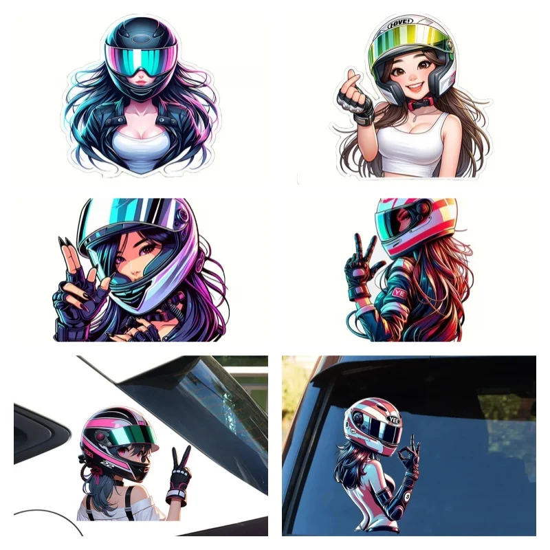 

Original Dark Motorcycle Girl Motorcycle Racing Stickers Car Decoration Vinyl Decal Car Sticker