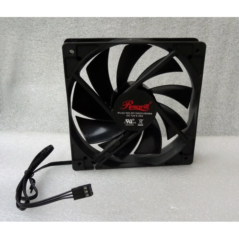 C  FOR Genuine Rosewill  DF1202512SEMN 3 Pin Connector w/ Speed Contro fan 12V 0.20A