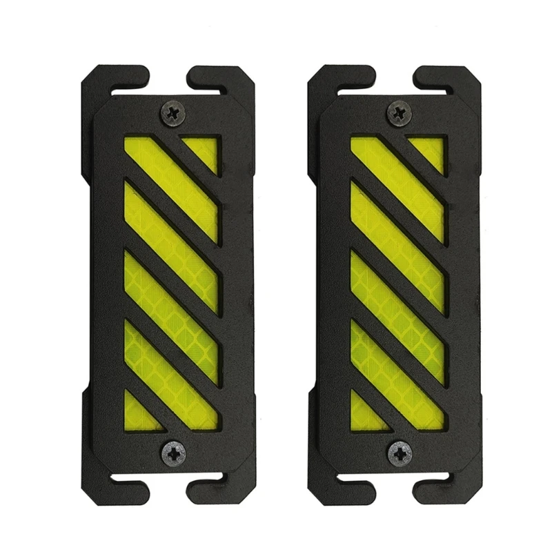 

2 Pcs/Set Reflective Safety Patches Warning Patches Outdoor Mark Strips Molles Accessories for Night Sports Hiker