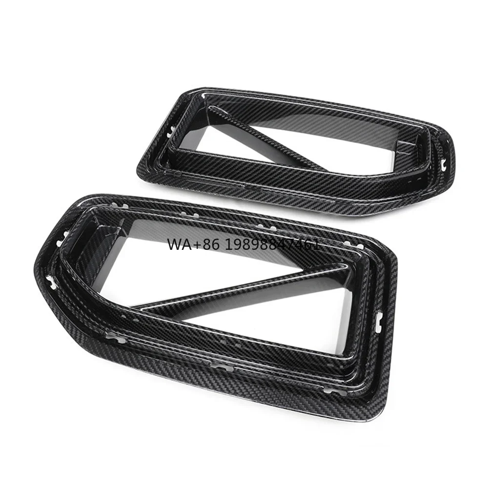 

2023-2025 BMW G87 M2 AX Style Front Bumper Grill 100% Real Dry Carbon Fiber Car Front Grilles Body Kits
