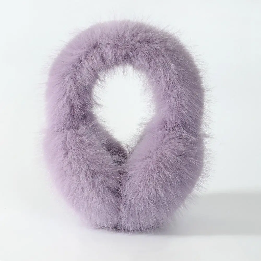 Moda inverno caldo morbido paraorecchie scaldaorecchie protezione dal freddo paraorecchie pieghevoli paraorecchie pieghevoli in pelliccia sintetica per donna uomo all'aperto