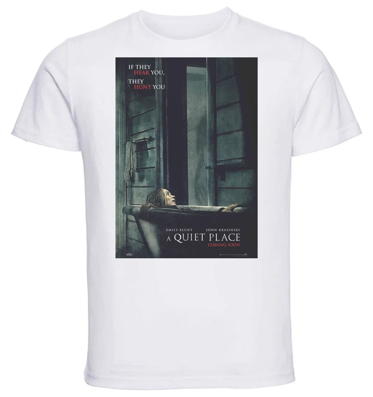 

T-shirt Unisex - White - A Quiet Place - Playbill Variant