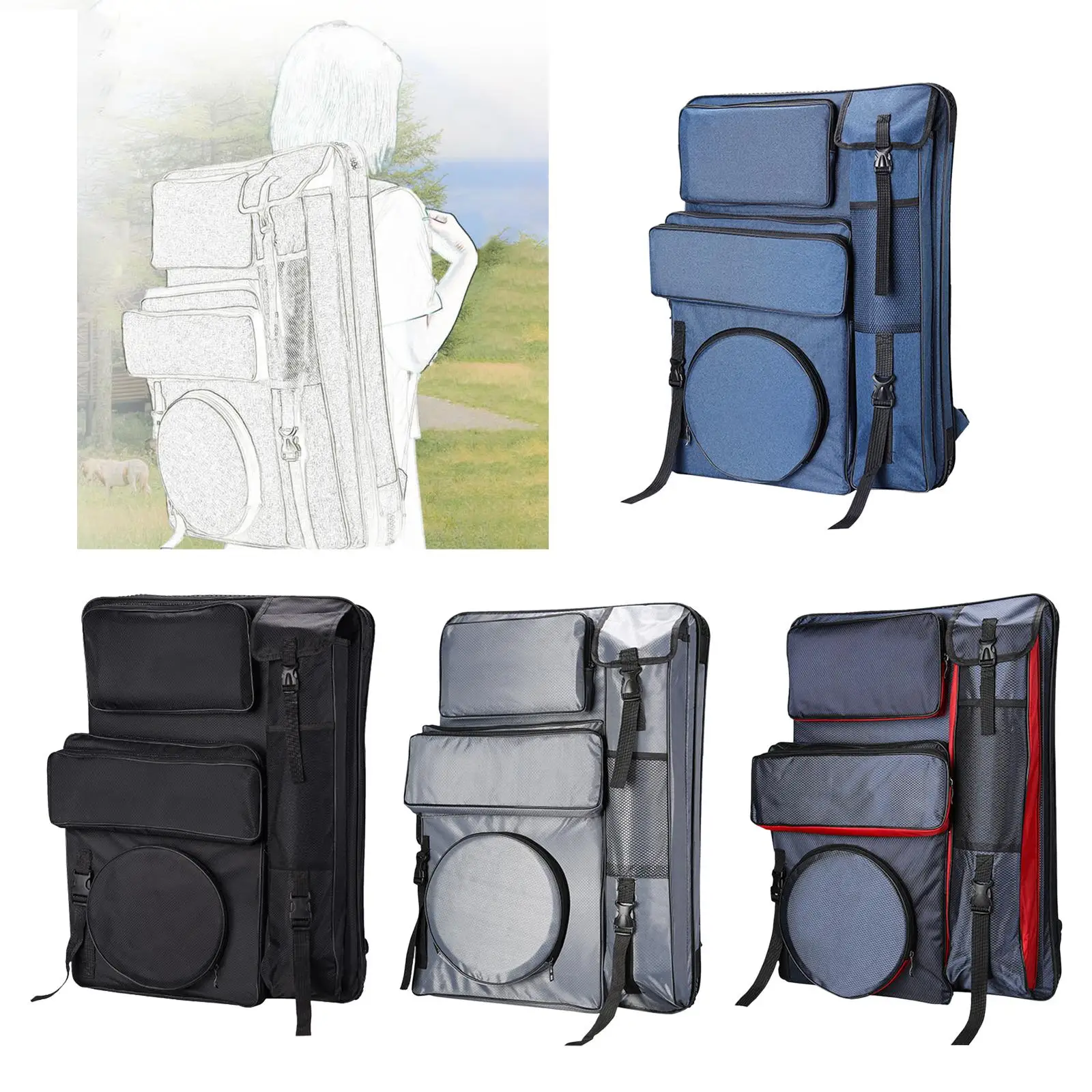 아트 포트폴리오 케이스 드로잉 보드 가방, 방수 아트 가방, 소모품용