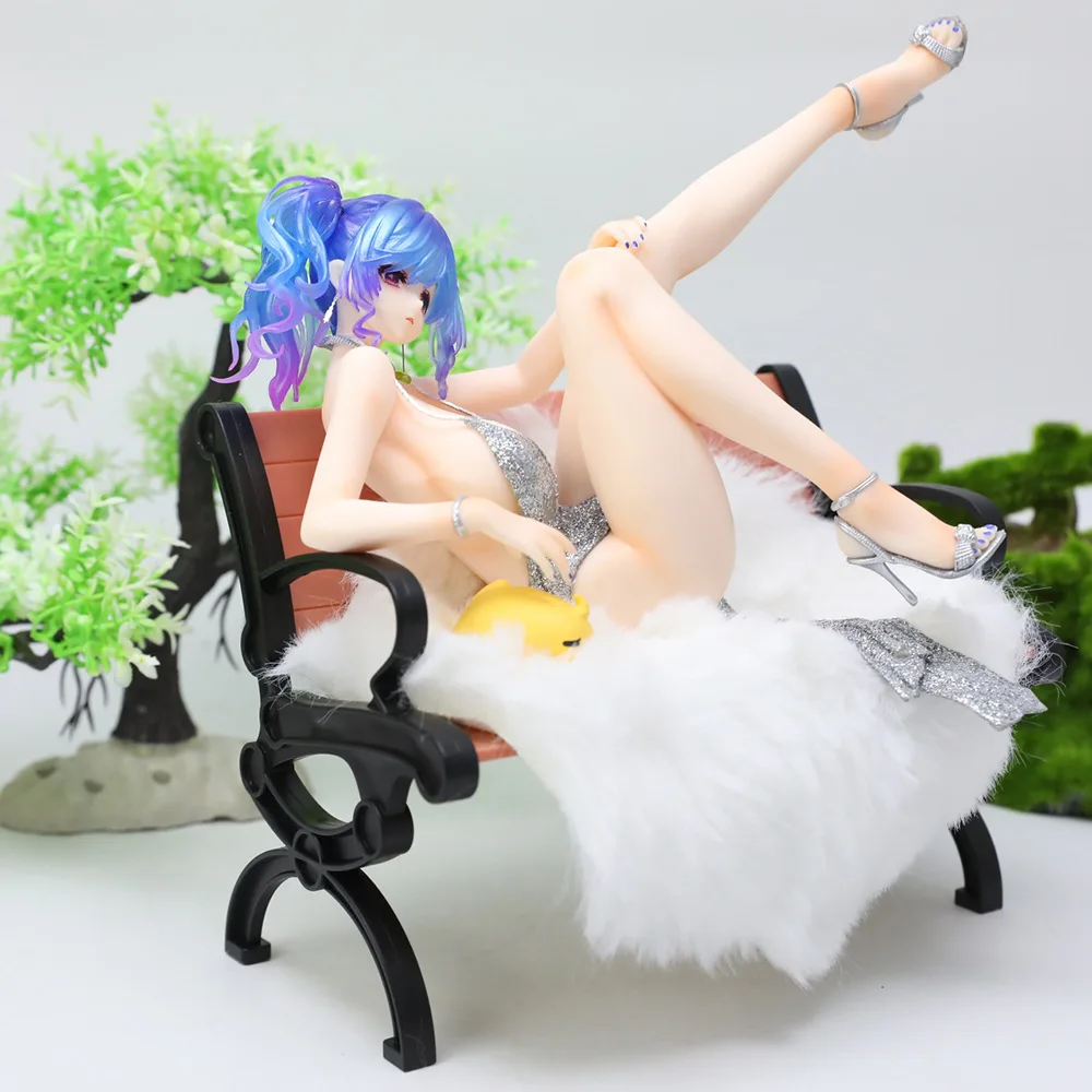 

Фигурка Azur Lane 20 см: Аниме-персонаж USS St. Louis, лежащий на кресле, ПВХ-модель, коллекционная игрушка для взрослых, подарок