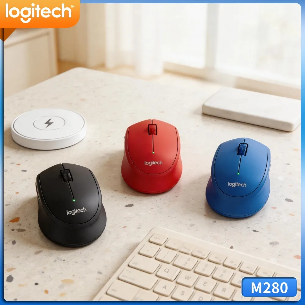 Student Study Wireless Mouse M280 2.4G Plug And Play Lightweight Build For Pc Notebook Home Daily Computer Operation