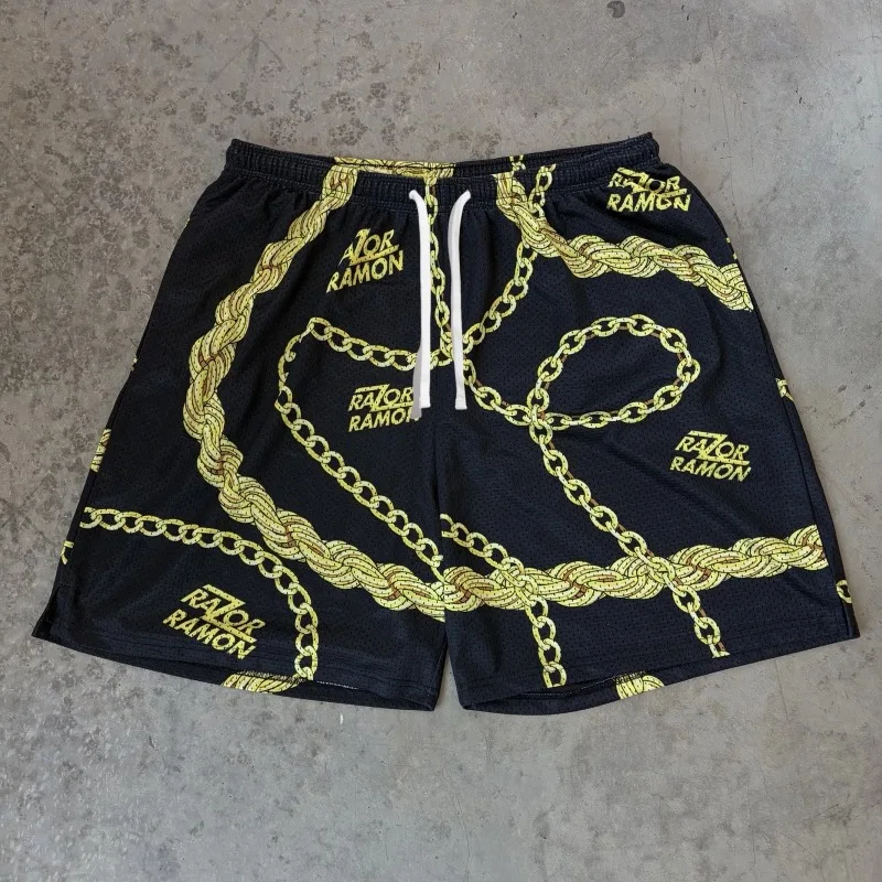 2026 Trendy Men Retro Beach Pants Waist 3D Printed Shorts Men's Summer Breathable Lightweight Shorts Fitness Street Shorts Men