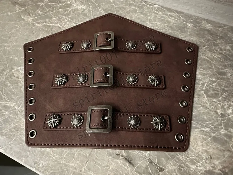 1 pc Men Medieval Cosplay PU Leather Armor Arm Warmer Lace-Up Pirate Knight Gauntlet Wristband Bracer Steampunk Accessory
