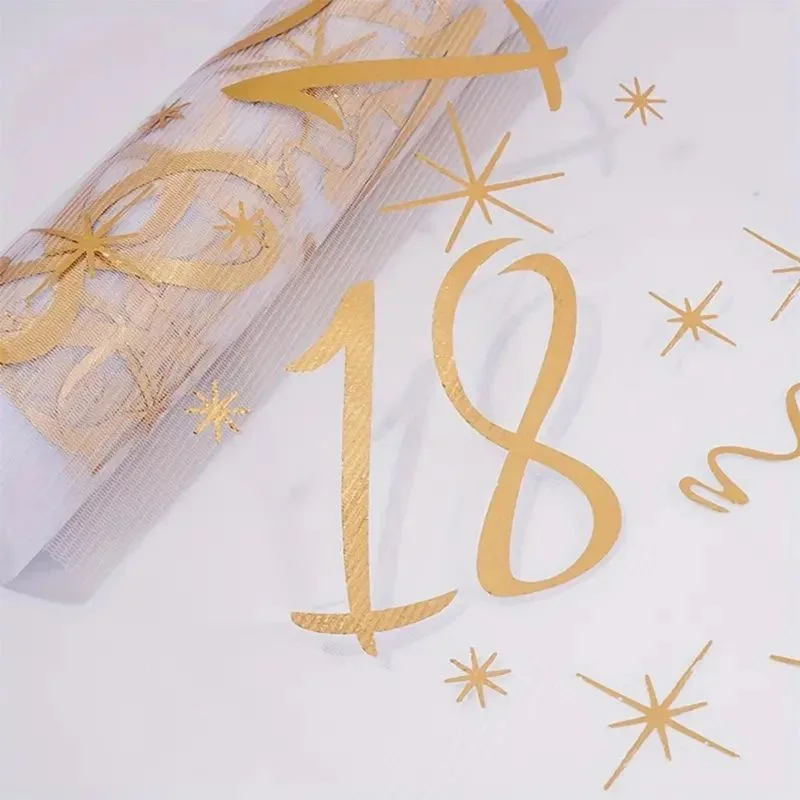 18th -90th Birthday Tablecloth Birthday Table Runner Decoration Home Restaurant Birthday/anniversary Table Decoration