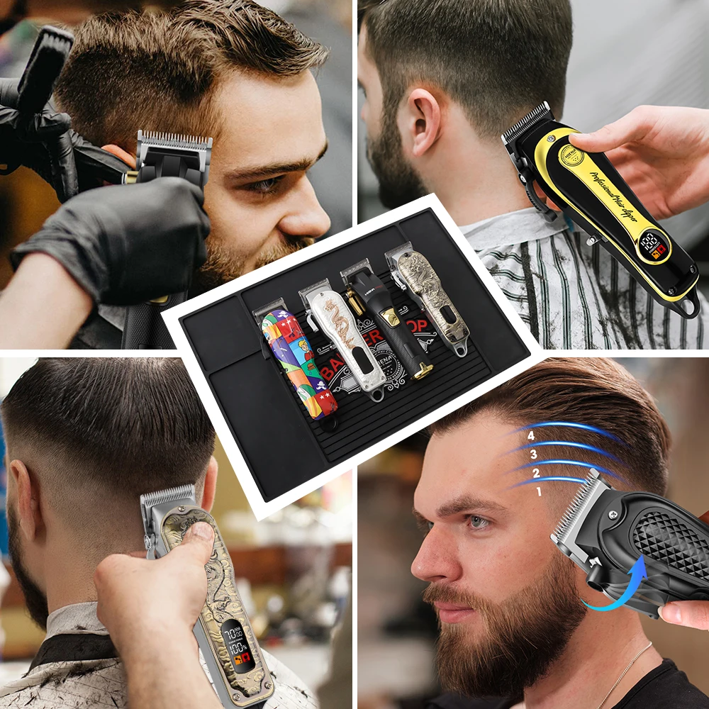 Akcesoria fryzjerskie dla barberów, mata do przechowywania narzędzi fryzjerskich, poduszka do przechowywania, mata antypoślizgowa do salonu fryzjerskiego.