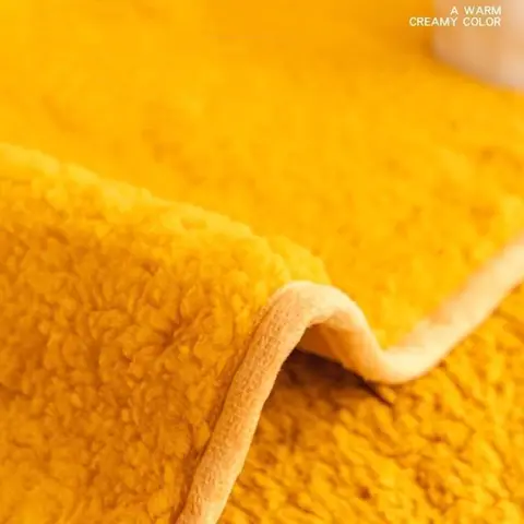 Lambswool Plush Living Room Sofa Cushion Thickened Seat Cushion for Fall/Winter Plush Anti-Slip Sofa Cover Backrest Throw