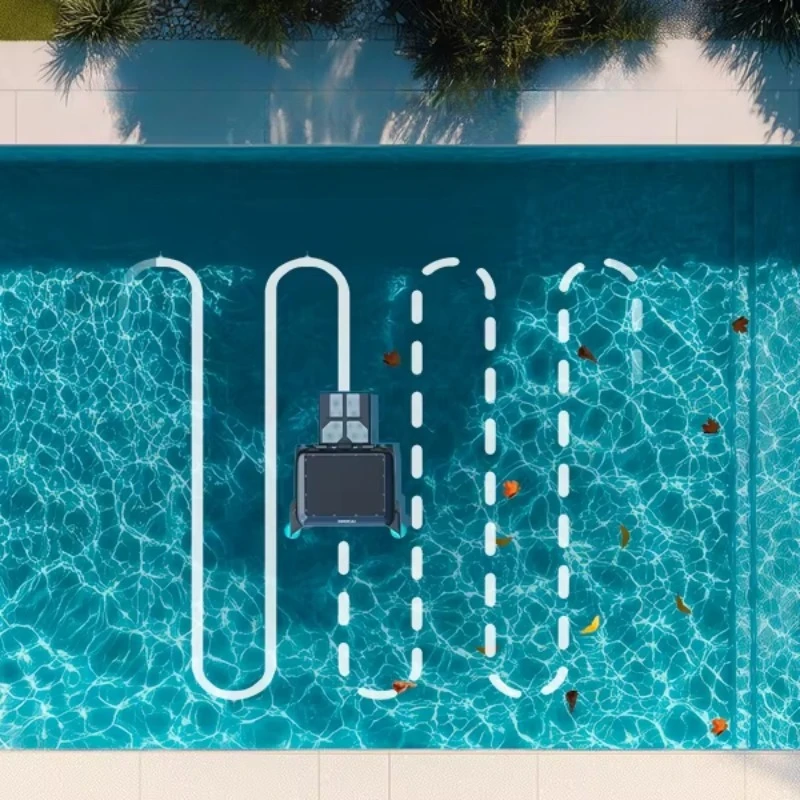 Solar-Powered 24/7 Cleaning Robot for Pool Dual Charging Options