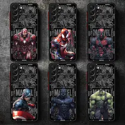 Marvel SpiderMan IronMan Phone Case for Samsung Galaxy S10 Plus S10 Lite S22 Plus S24 S25 Ultra S21 S20 FE S9 S23 Ultra Cover