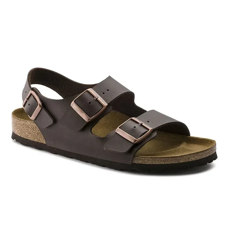 Men's Fashion Casual Cork Sandals Breathable Comfort Summer Flip-Flops Couple Beach Slippers Outdoor Anti-Slip Shoes for Youth