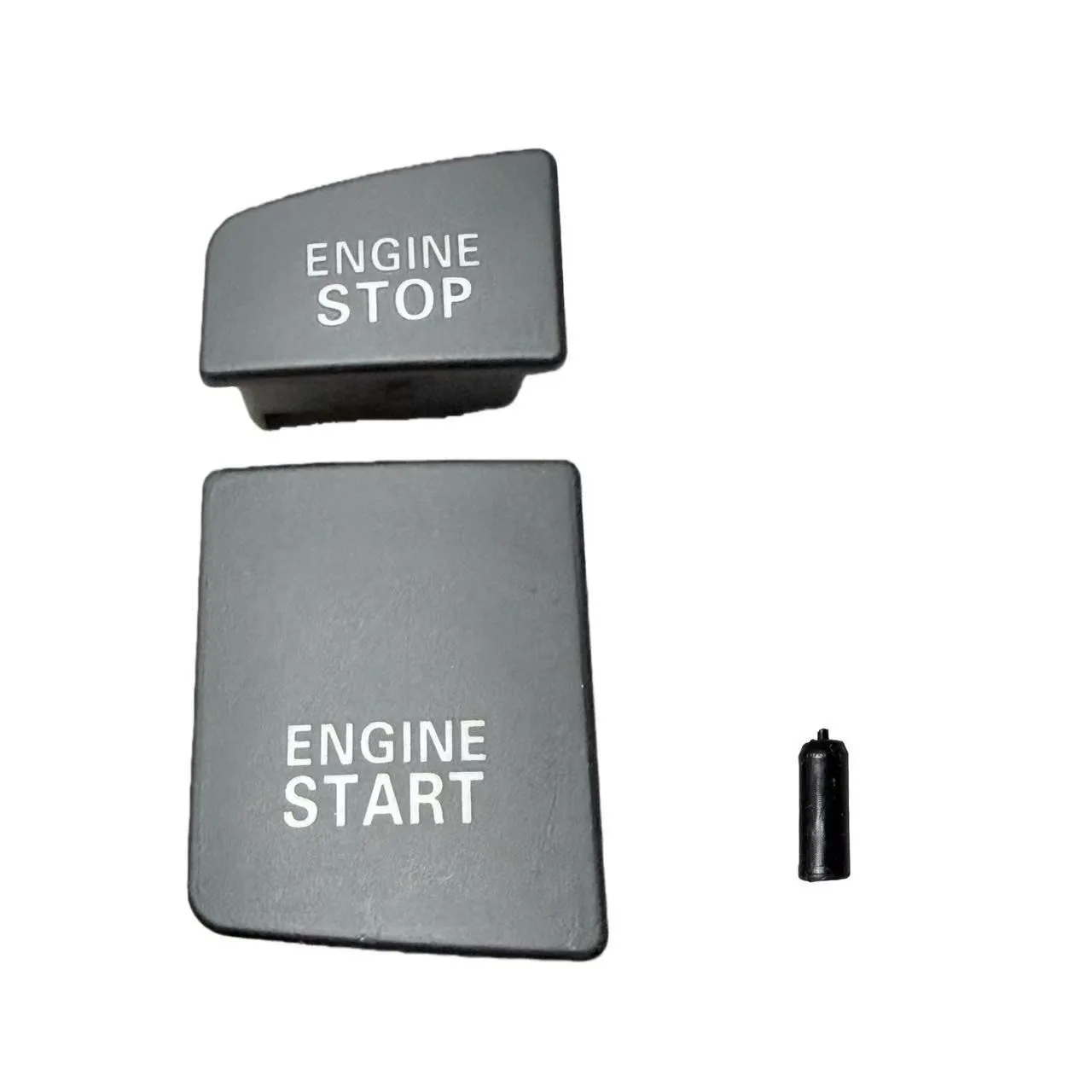 

For A6 C6 For RS6 Start Stop Button Cover 4F1905217B 4F1905217C Black ABS Fit 2005 2006 2007 2008 2009 2010 2011