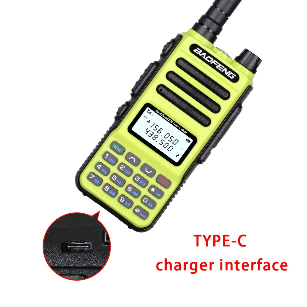 BAOFENG UV-8R Walkie Talkie Waterproof Radios High Capacity 5W Power P15UV BF-UV13 PRO Two Way Radio Support TYPE-C Charger