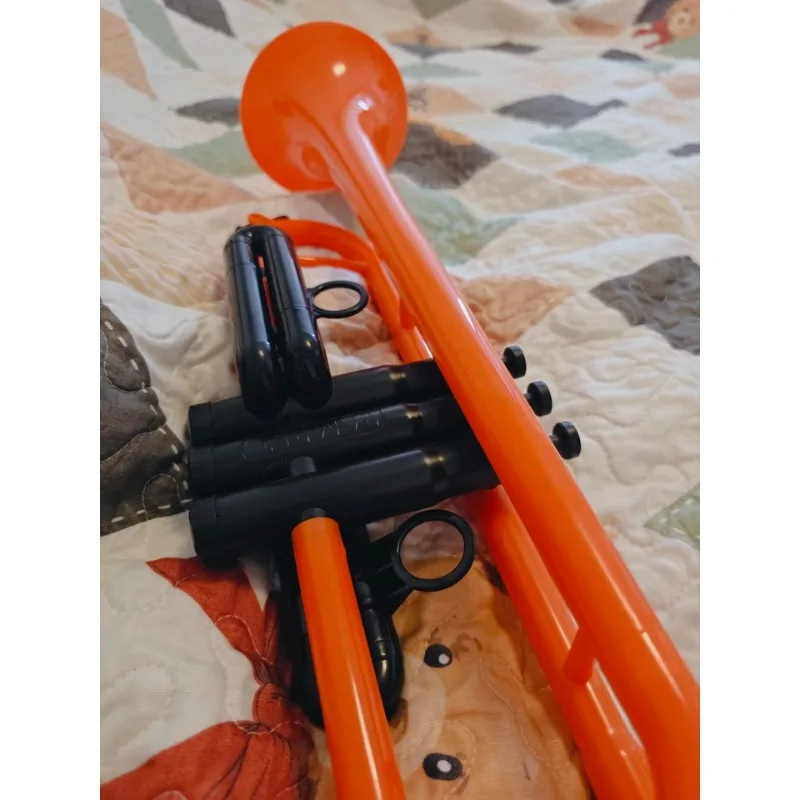 New B flat plastic trumpet instrument Adults Children Beginners General C key Professional students play