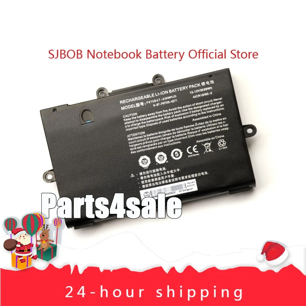 

Новый OEM аккумулятор P870BAT-8 для Clevo NP9870 P8700S P870DM-G P870TM1-G аккумулятор для ноутбука