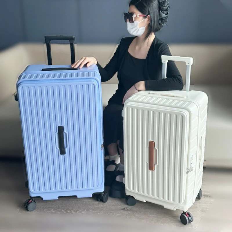 

Extra Large Capacity Suitcase Side Opening Expandable Trolley Luggage PC Material Unisex 2026 New 36 Inch Cabin Suitcase